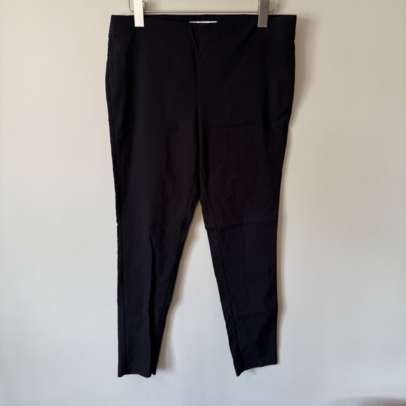 Michael Kors Pull On Stretch Trousers Black Size Large - Picture 1 of 5